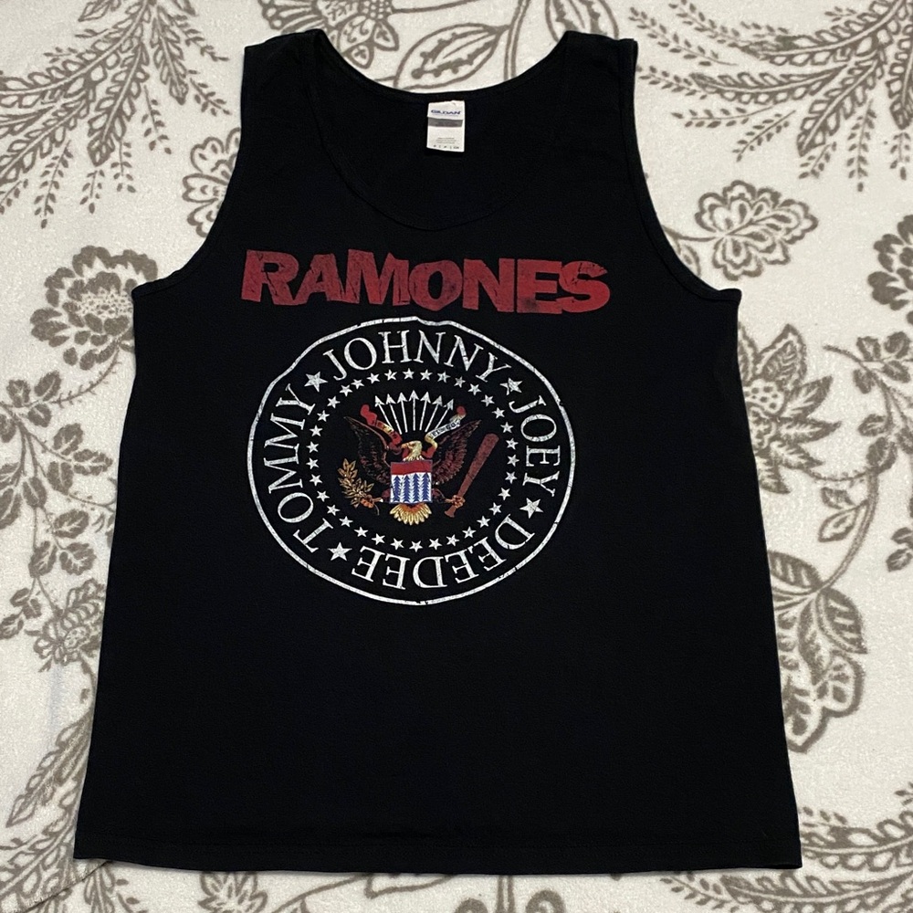 Y2K Ramones Black Tank Top